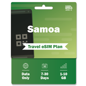 Samoa Data eSIM 1-10GB | 7-30 Days (E)