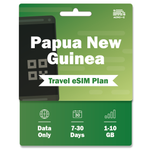 Papua New Guinea Data eSIM 1-10GB | 7-30 Days (E)