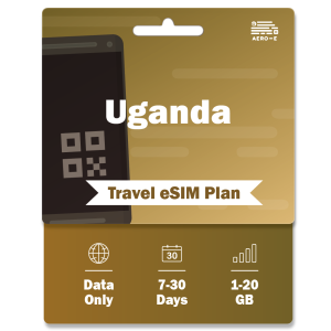 Uganda Data eSIM 1-20GB | 7-30 Days (E)