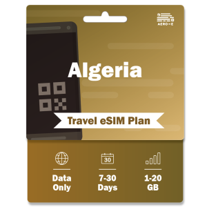 Algeria Data eSIM 1-20GB | 7-30 Days (E)