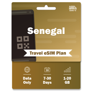 Senegal Data eSIM 1-20GB | 7-30 Days (E)
