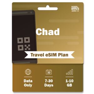 Chad Data eSIM 1-10GB | 7-30 Days (E)