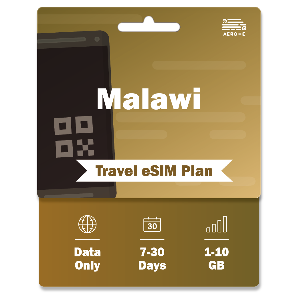 Malawi Data eSIM 1-10GB | 7-30 Days (E)