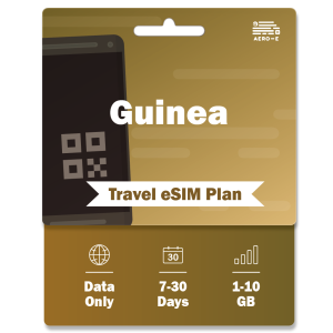 Guinea Data eSIM 1-10GB | 7-30 Days (E)
