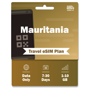 Mauritania Data eSIM 1-10GB | 7-30 Days (E)