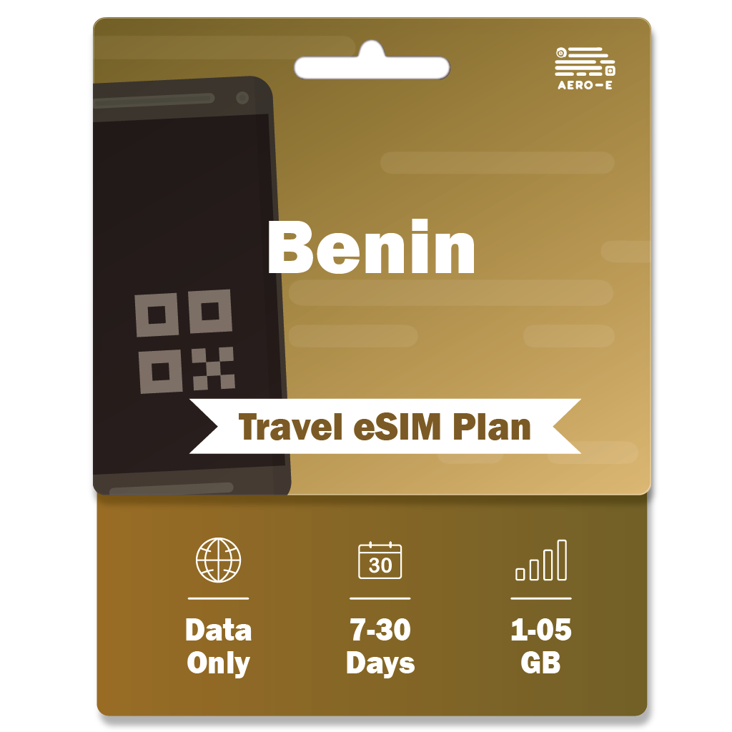 Benin Data eSIM 1-5GB | 7-30 Days (E)