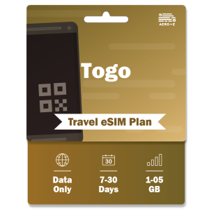 Togo Data eSIM 1-5GB | 7-30 Days (E)