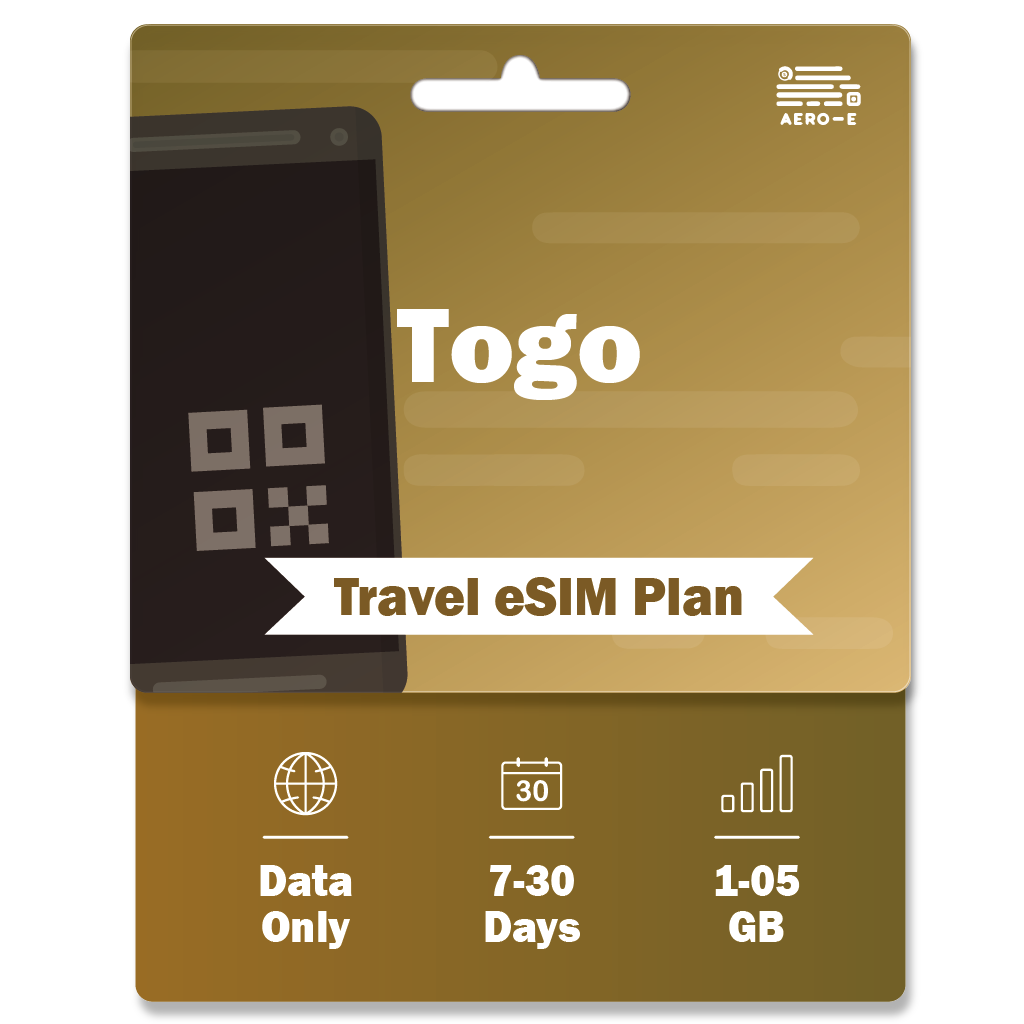 Togo Data eSIM 1-5GB | 7-30 Days (E)