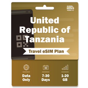 United Republic of Tanzania Data eSIM 1-20GB | 7-30 Days (E)