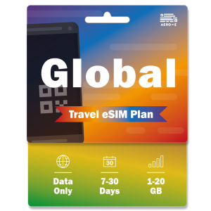 Global Data eSIM 1-20GB | 7-30 Days (E)