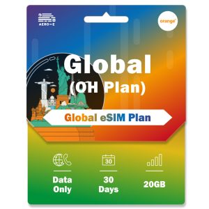 World Orange Holiday 20GB Data esim for 30 days